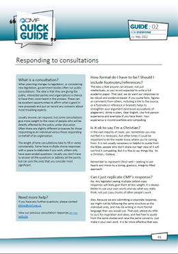 ss Quick Guides - Responding to consultations - Quick Guide 02,  Responding to consultations