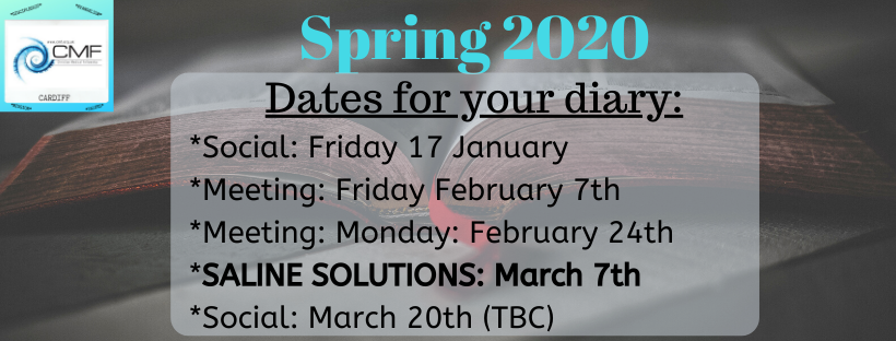 CMF CARDIFF spring schedule